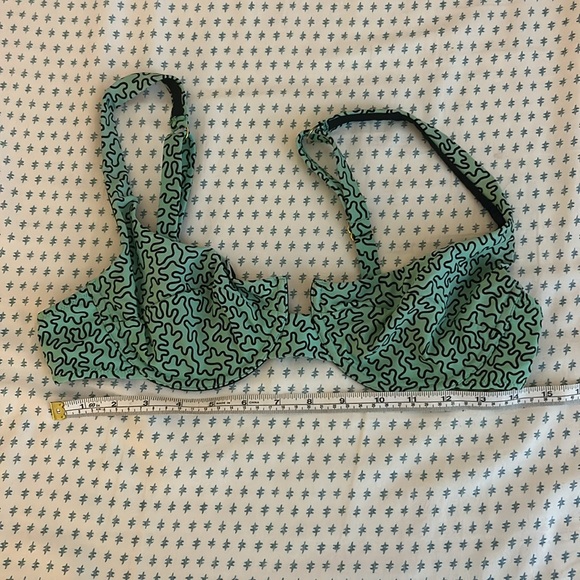 Fisch Swim Grenadines Printed Underwire Bikini Top 🐟 L - Picture 6 of 6